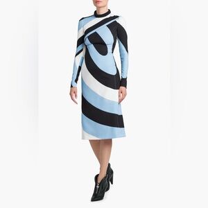 Pucci Printed Long-Sleeve Midi-Dress